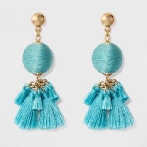 SUGARFIXBaubleBar Ball Drop Earrings with Tassels